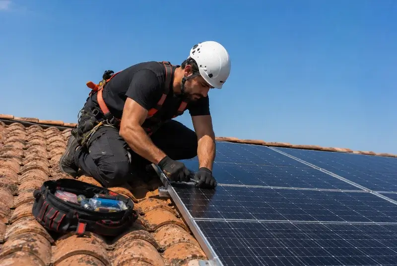 Maintenance et monitoring de panneaux solaires à Ternand